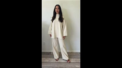 Análise de Moda: Conjunto Relaxado de Bombazina Branco Leitoso - hipomarkert.shop