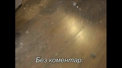 Гръмотевица в Хасково пробива бетонен покрив