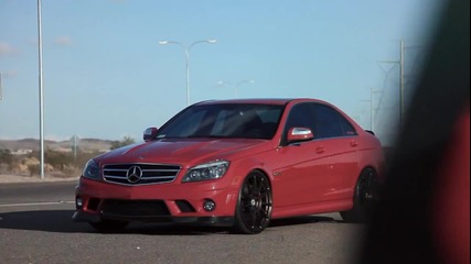 Чудовищен звук, и тунинг на Mercedes C63 Amg