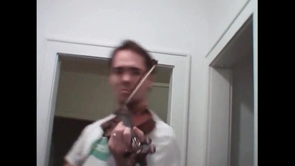 Super Mario Brothers Theme Song - Violin (fiddle) (360p) 