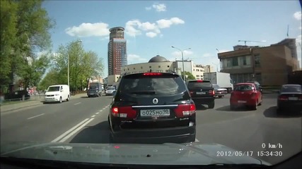 Невероятно бърза реакция на шофьор.