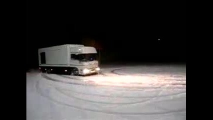 Truck drifting
