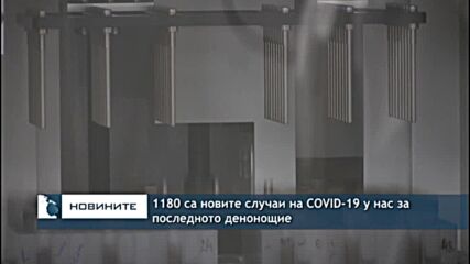 1 180 са новите случаи на COVID-19 у нас за последното денонощие