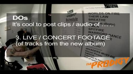 The Prodigy - You Tube Fan Video Guidelines 