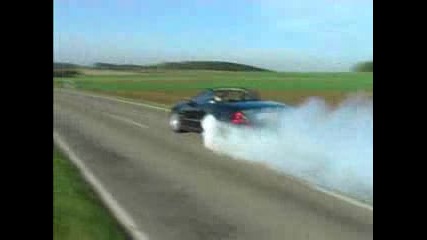 Mercedes Benz Sl55 Amg Burnout