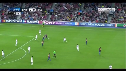 Lionel Messi vs. Victoria Plzen - 1-вия мач между Барселона и Виктория Пилзен