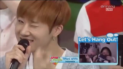 Sunggyu winking After School Club Ep71 140604 Infinite