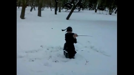 Демонстрация с един меч