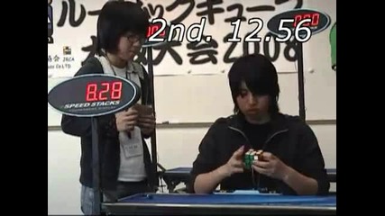 Rubiks Cube avg of 5 11.33 seconds World Record Yu Nakajima 