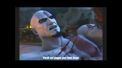 god of war 2 - zeus kill kratos 