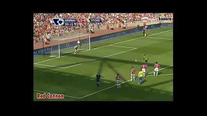 Arsenal - Stoke City 3 - 1 Fuller (pen) 31 min. 24.05.2009