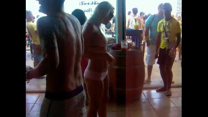 Ibiza..hot girl dancing in Bora Bora (ibiza)