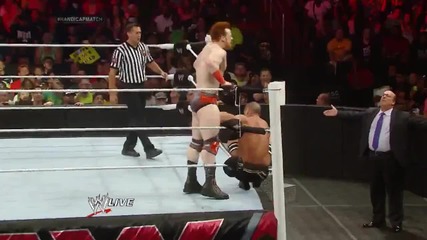 John Cena competes in a 4-on-3 Handicap Match: Raw, June 23, 2014