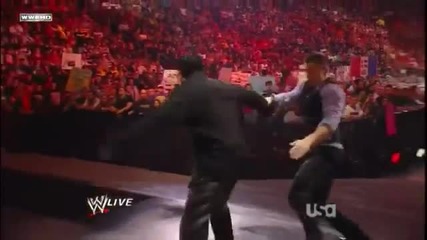 Skull Crushing Finale on R-truth at the stage