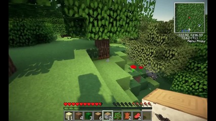 Minecraft 1.4.7 - Тест на сенки (shaders) + Lb Photo Realism x128 {720p}