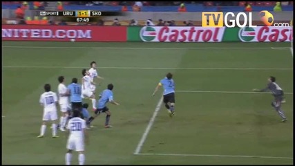 World Cup Уругвай 2:1 Южна Корея (всички голове) 