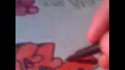 graffiti on paper