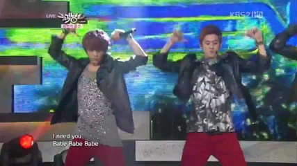 (hd) Teen Top - Shake It + Crazy ~ Music Bank Half Year Wrap-up (29.06.2012)