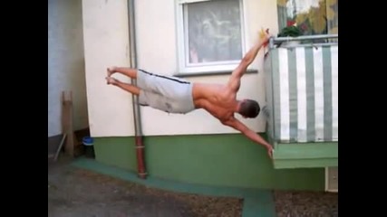 Planche push ups + one arm pull ups + human flag + back lever .. 