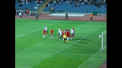 Бой между футболистите на България и Армения