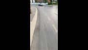 Разрушена велоалея в София