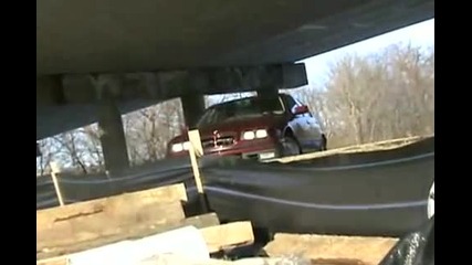 E36 Bmw 325i snow drift