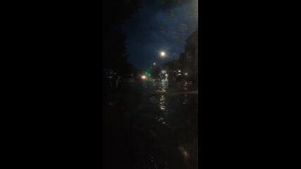 Наводнени улици в Несебър и Равда