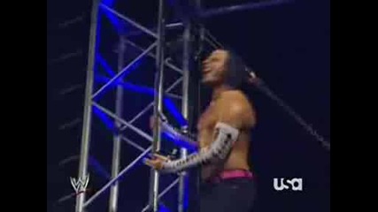 Jeff Hardy Jumps On Randy Orton