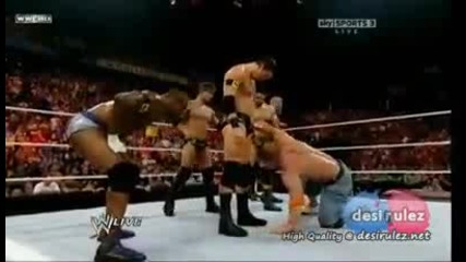 Wwe Raw 12.07.10 - John Cena vs Nexus ( 6 on 1 Handicap Match ) 