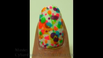 Fun and Easy Splatter Party Nail Tutorial /3
