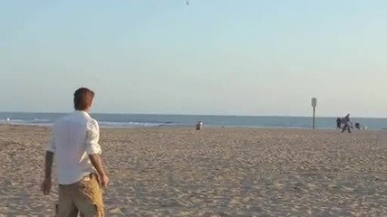 Beckham на плажа 