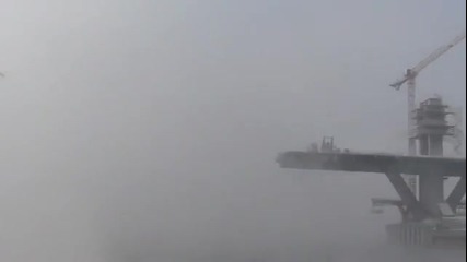 Строежа на моста Видин - Калафат към януари 2012