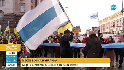 Протест в подкрепа на Украйна се проведе в София