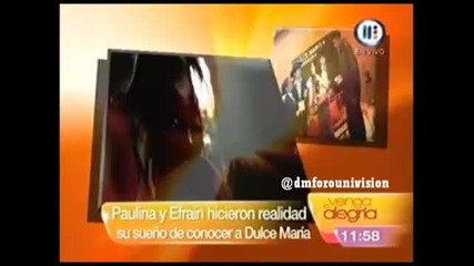 Dulce Maria en El Auto Bus de los Suenos Va 