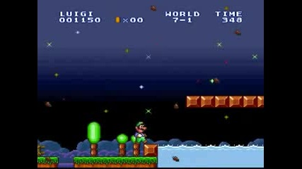 Lets Play Super Mario All - Stars (lost Levels) #28 - A Painful Plummet 