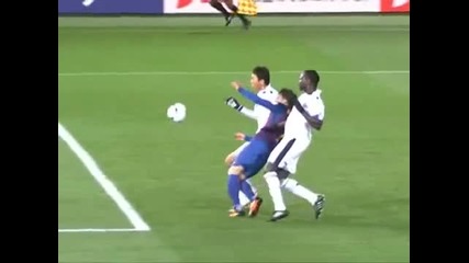David Villa Injury vs Al Sadd 2011.12.15 [hd]