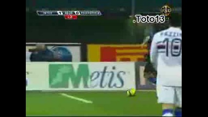 Интер - Сампдория 1:0 Адриано Гол