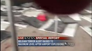 Кадри от взривовете на летището в Брюксел