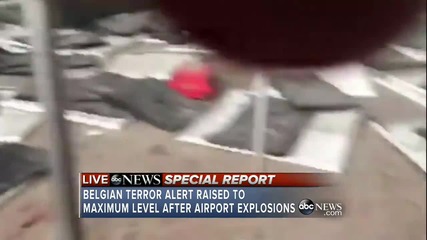 Кадри от взривовете на летището в Брюксел