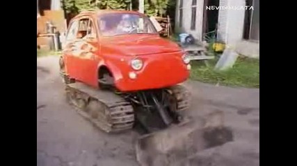 Fial 500 Превърнат В Багер!