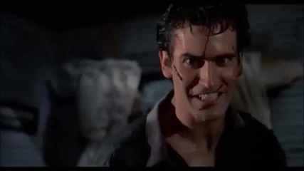 Злите Мъртви 2 (1987) Кратка сцена - Пипнах те, нали, малък скапаняк такъв! / Бг Субс