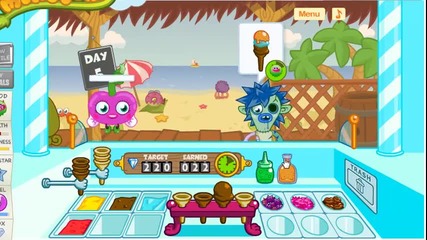 moshi monsters - ice - cream game
