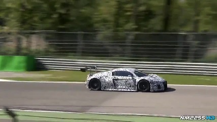 2015 Audi R8 Gt3 - тест на Монца