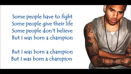 Chris Brown - Champion Verse ( Lyrics Video )