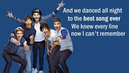 One Direction _ Best Song Ever ! ( Lyrics On Screen )