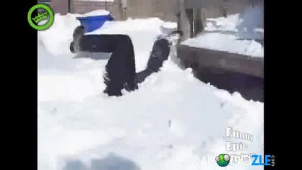Хапване на сняг
