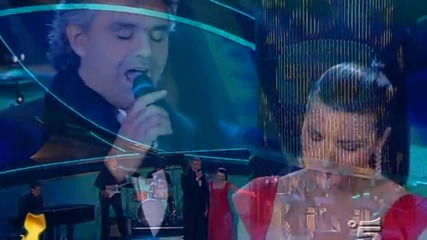 Andrea Bocelli & Laura Pausini Live ~ Vivere (dare to Live) 2008
