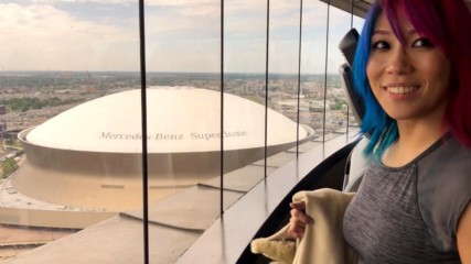 Asuka works out to calm her nerves high above the Superdome: WrestleMania Diary