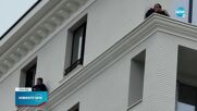 Строителни работници на протест в Перник, качиха се на перваз на висок етаж