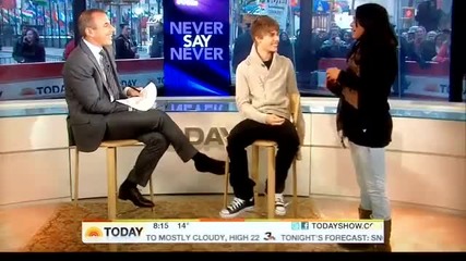 *за Първи Път В Сайта* Justin Bieber on the Today Show (31.01.2011) Супер Качество !!! 